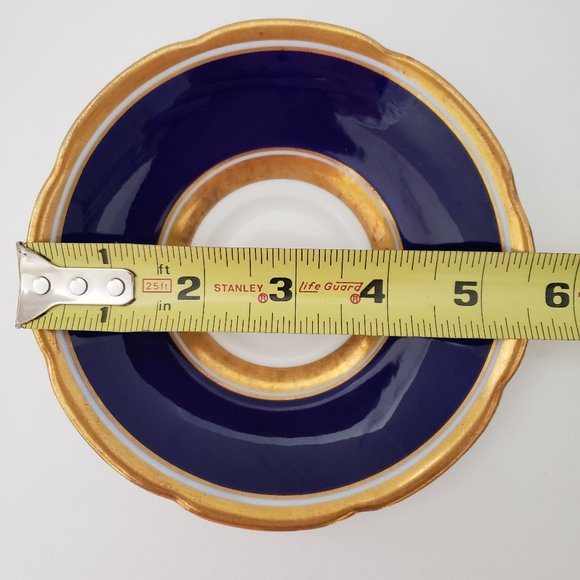 Vintage Collingwoods  English Teacup Cobalt Gold - Picture 10 of 11